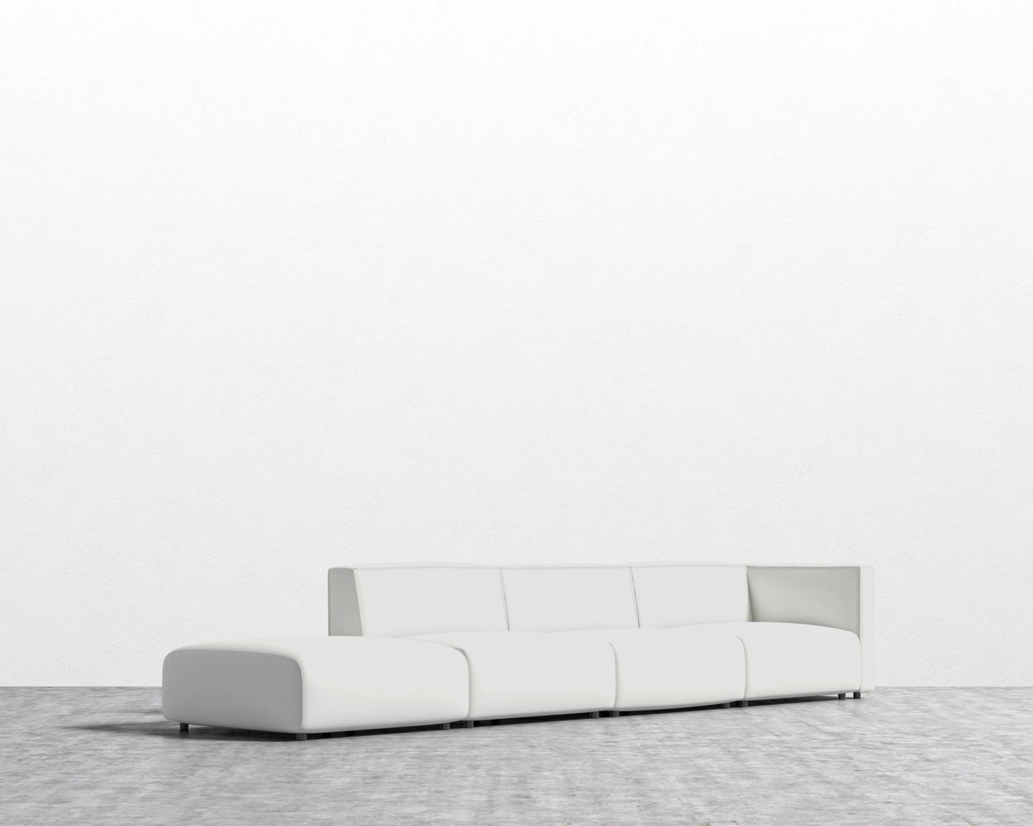 Arya Modular Sofa Open End LHF - Trento Eggshell