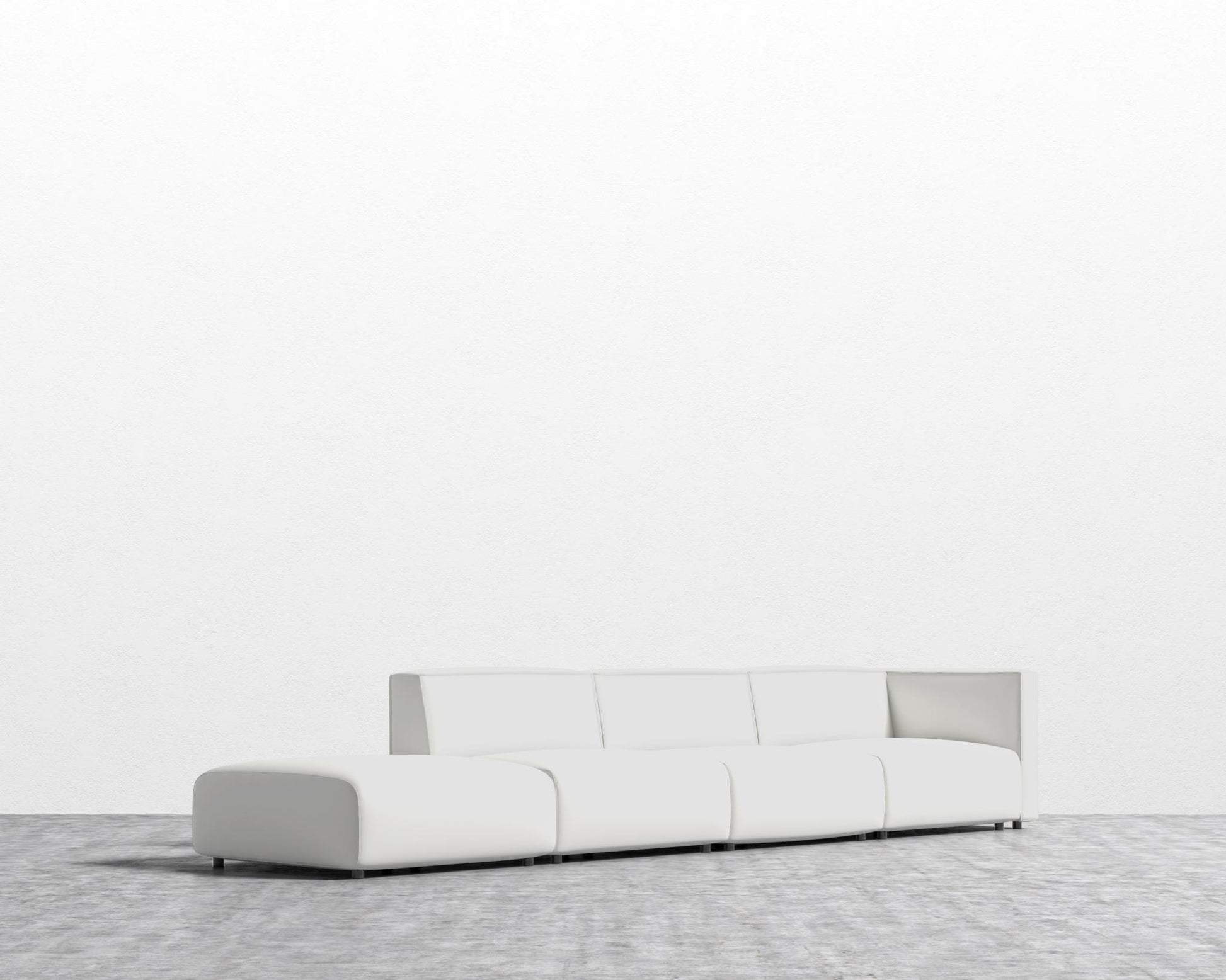 Arya Modular Sofa Open End LHF - Trento Eggshell