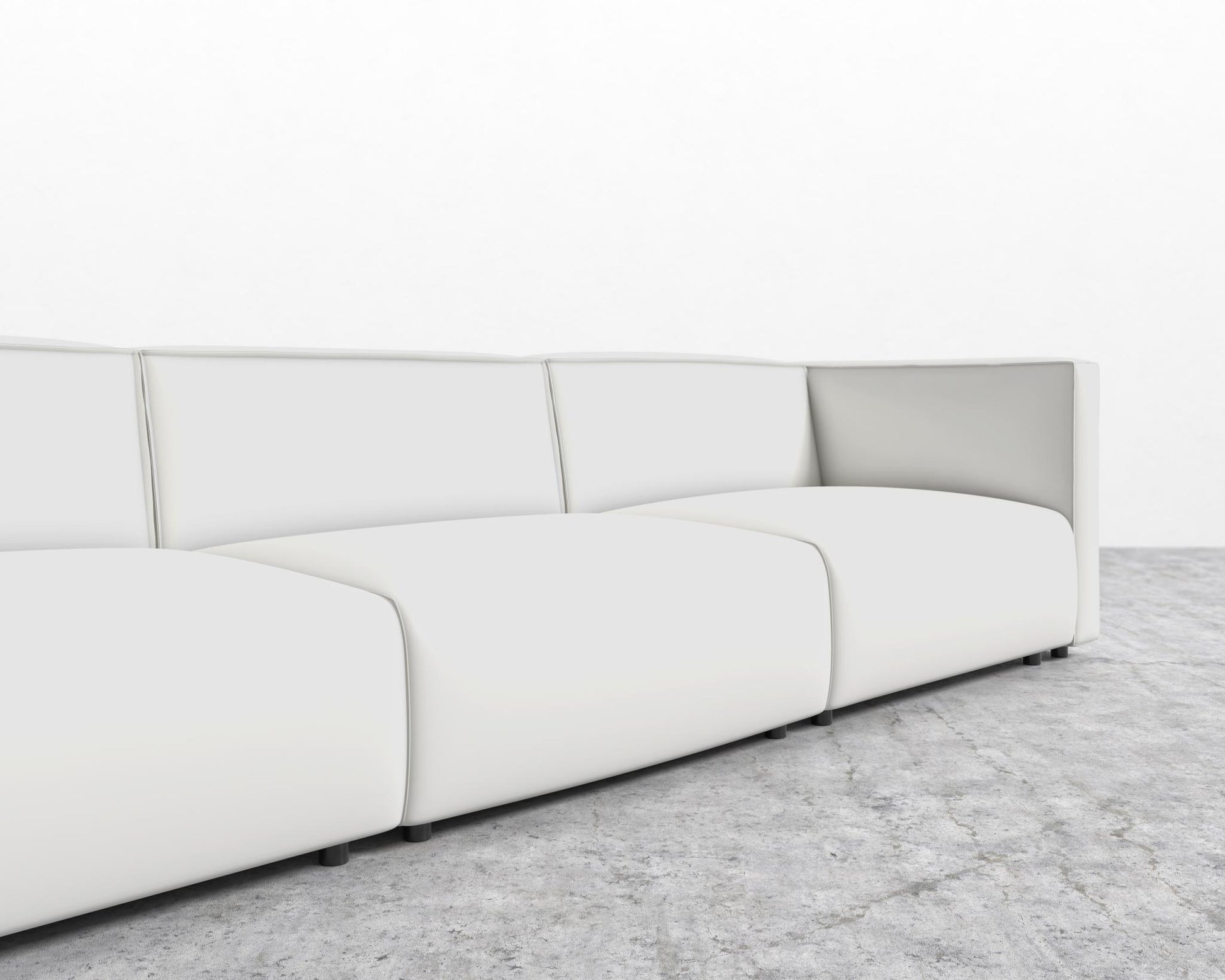 Arya Modular Sofa Open End LHF - Trento Eggshell
