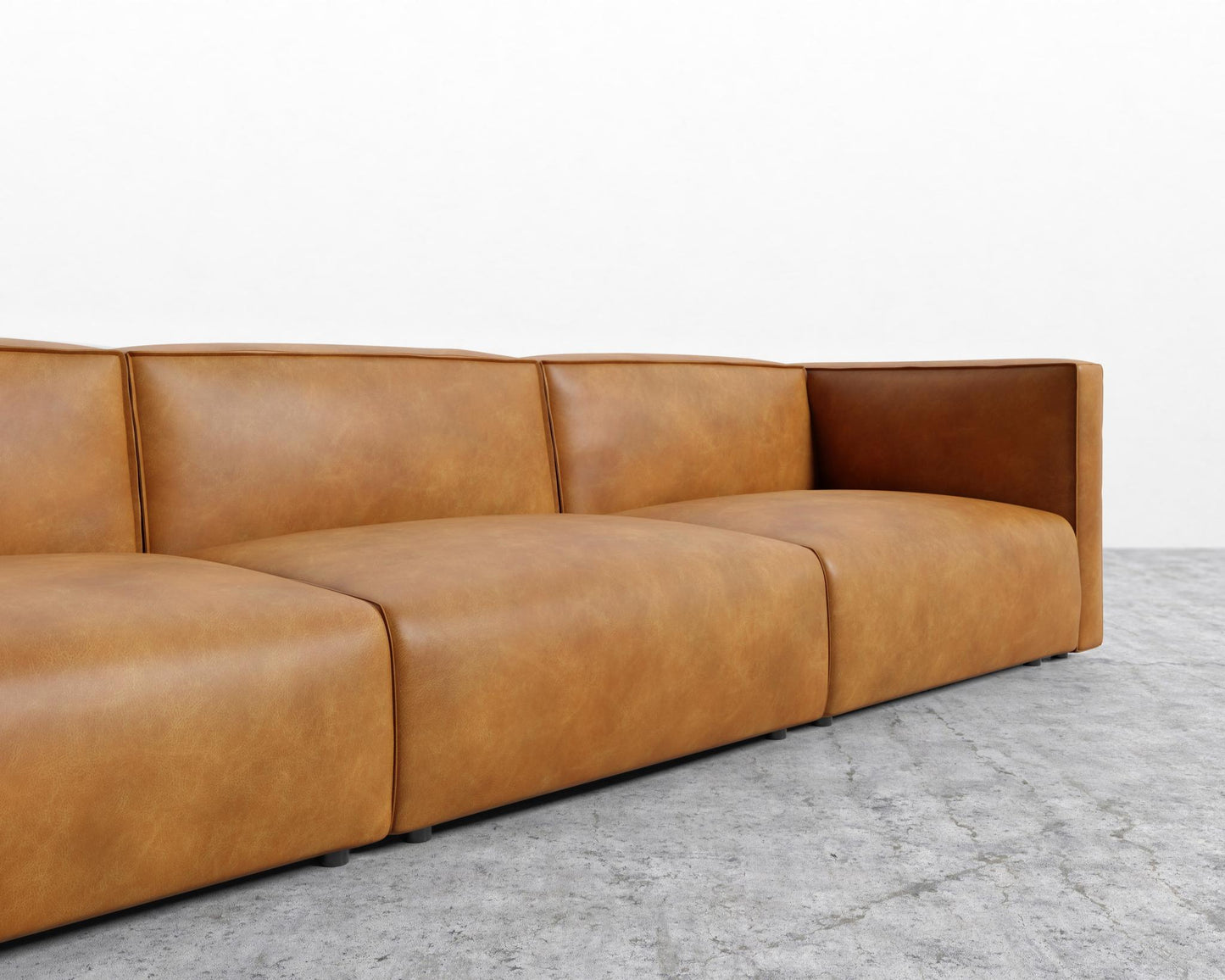 Arya Modular Sectional - Trento Microfiber Leather - Trento Morocco