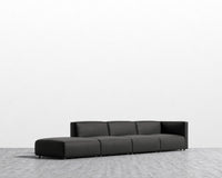 Arya Modular Sectional - Trento Microfiber Leather - Trento Jet Black