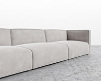 Arya Modular Sectional - Venice Vegan Suede - Chiffon