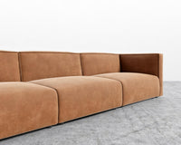 Arya Modular Sectional - Venice Vegan Suede - Cider