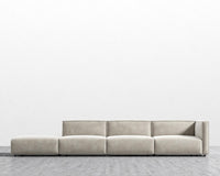 Arya Modular Sectional - Venice Vegan Suede - Latte