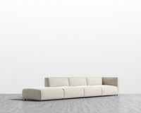 Arya Modular Sectional - Venice Vegan Suede - Latte