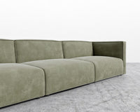 Arya Modular Sectional - Venice Vegan Suede - Sage