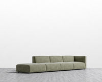 Arya Modular Sectional - Venice Vegan Suede - Sage
