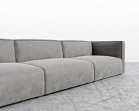 Arya Modular Sectional - Venice Vegan Suede - Strato