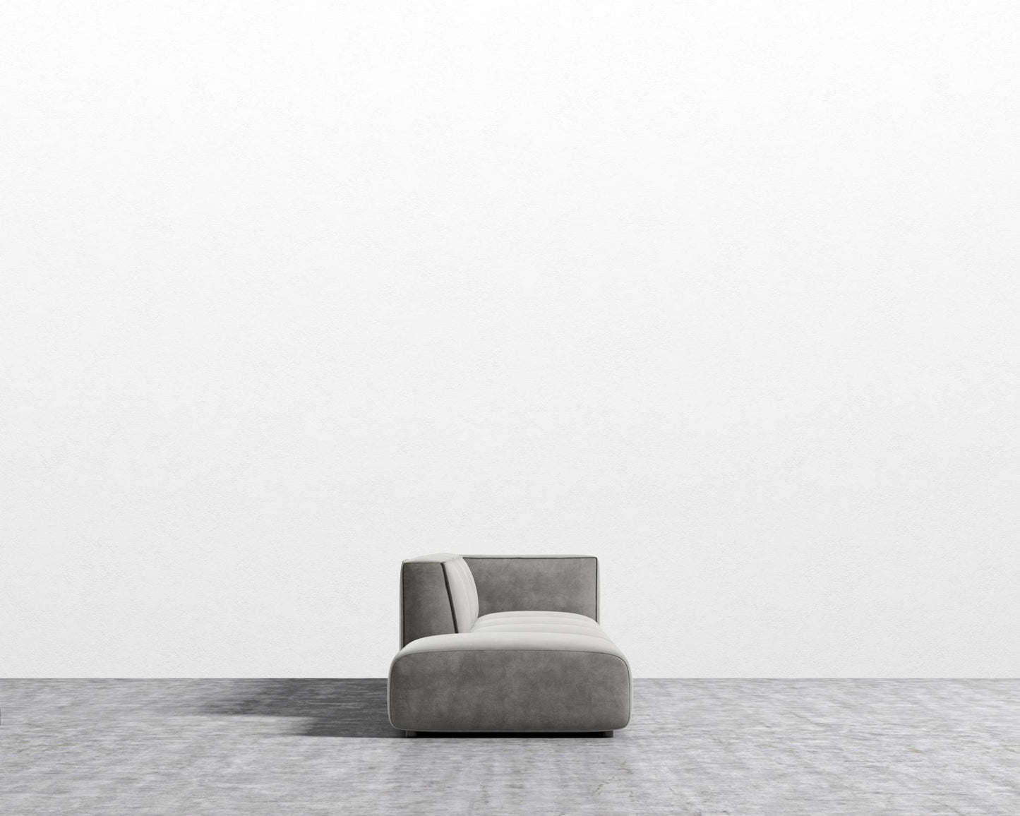 Arya Modular Sectional - Venice Vegan Suede - Strato