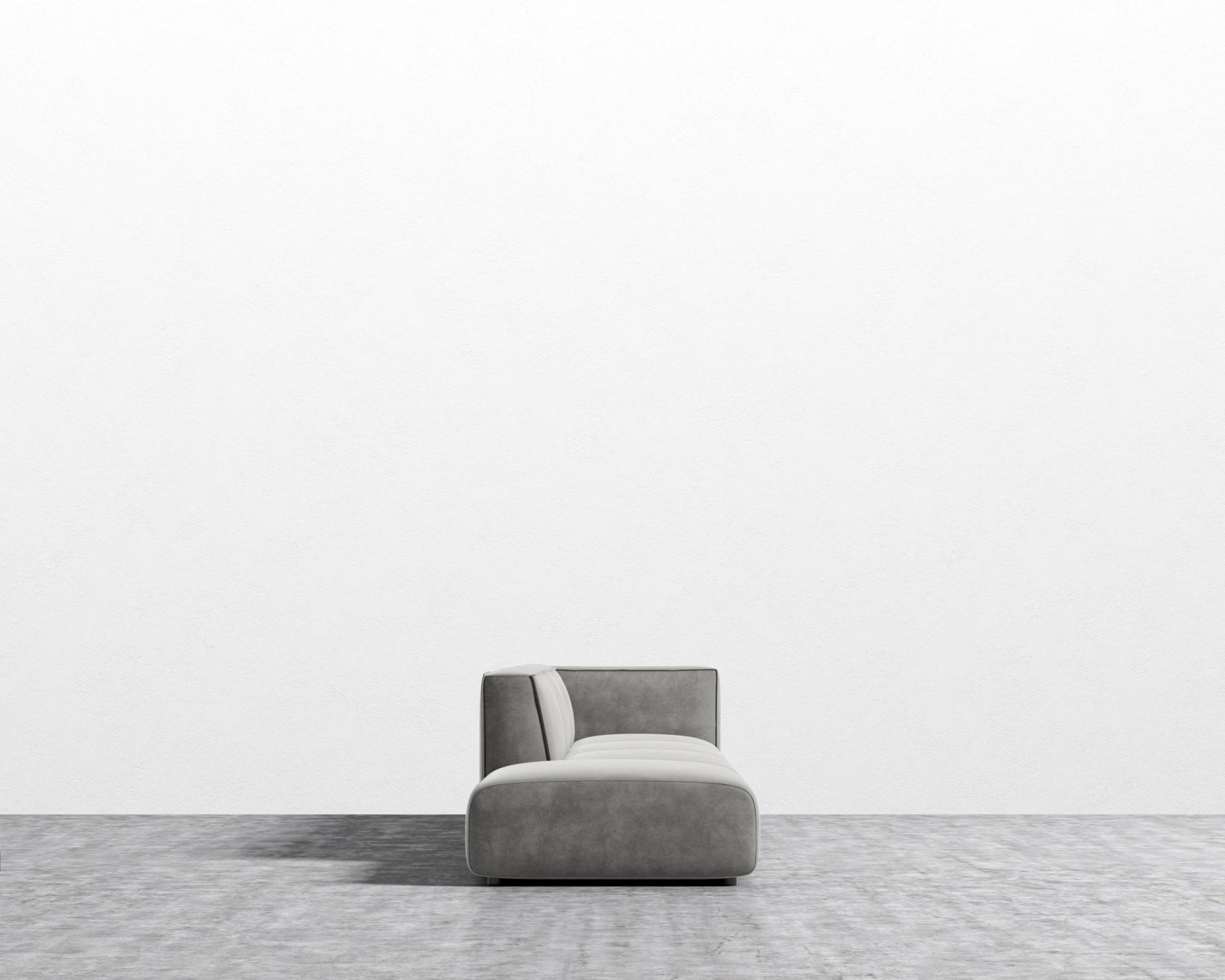 Arya Modular Sectional - Venice Vegan Suede - Strato