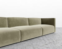 Arya Modular Sectional - Plush Velvet - Olive Green
