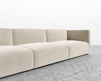 Arya Modular Sectional - Plush Velvet - Warm taupe