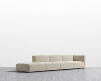 Arya Modular Sectional - Plush Velvet - Warm taupe