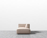 Arya Modular Sofa with Open End - Plush Velvet - Blush