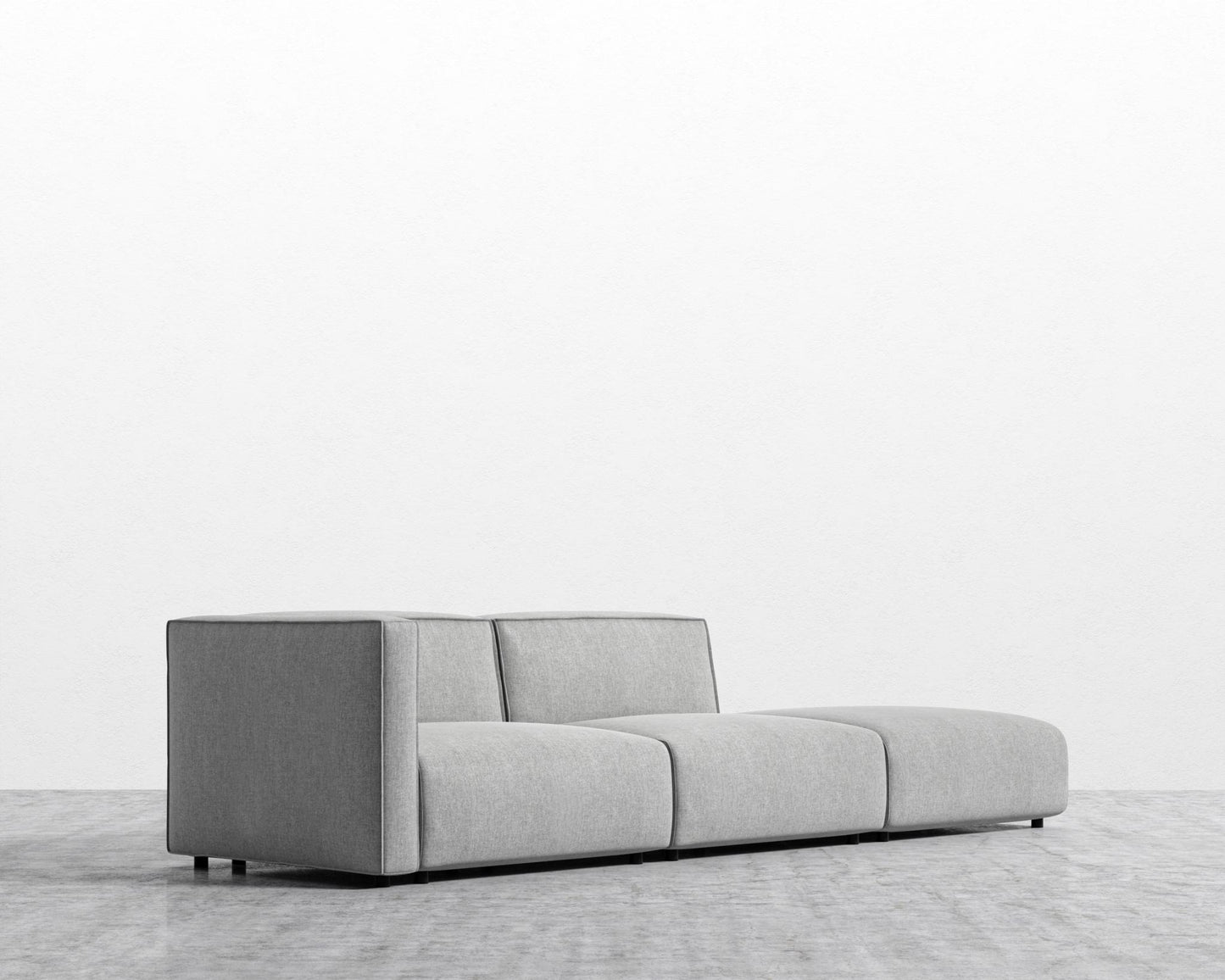 Arya Modular Sofa with Open End - Modern Felt - Malmo