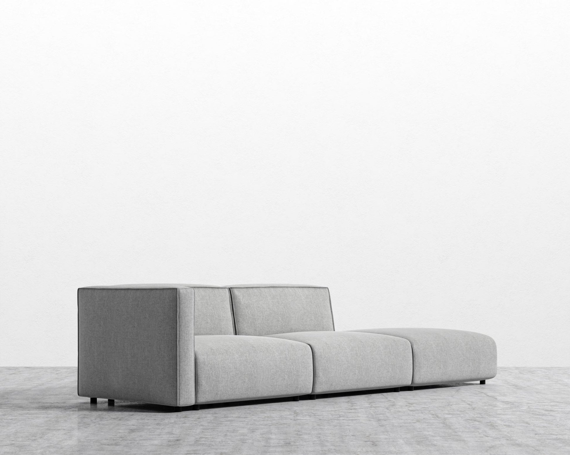 Arya Modular Sofa with Open End - Modern Felt - Malmo