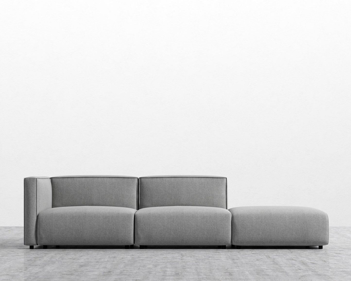 Arya Modular Sofa with Open End - Modern Felt - Malmo