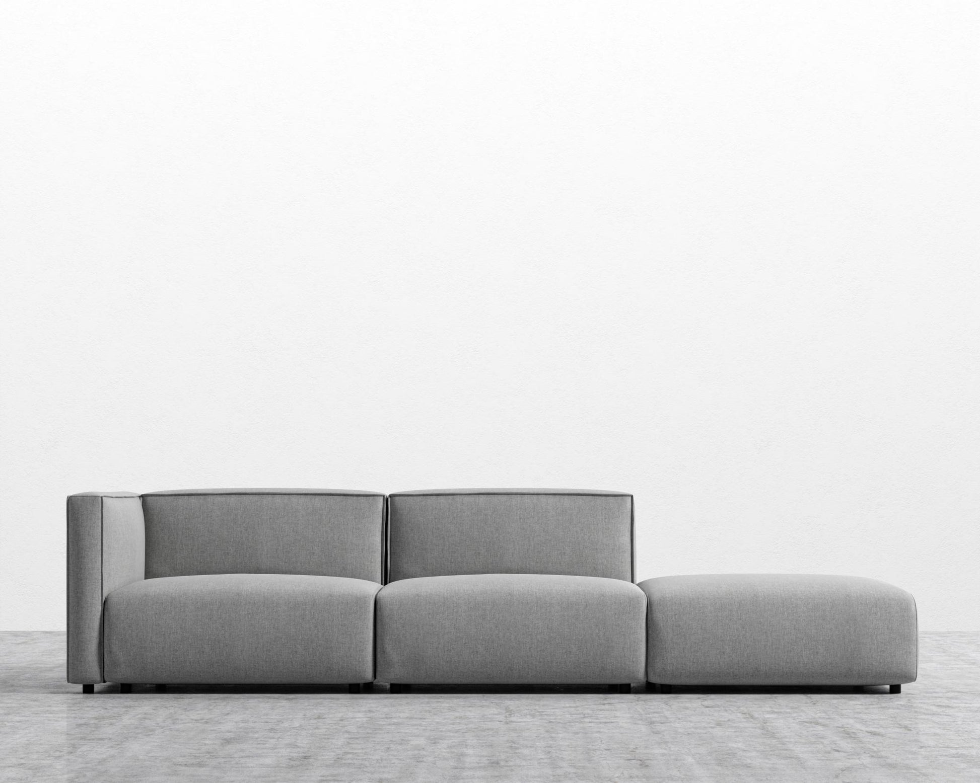 Arya Modular Sofa with Open End - Modern Felt - Malmo