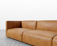 Arya Modular Sofa with Open End - Trento Microfiber Leather - Trento Morocco