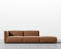 Arya Modular Sofa with Open End - Venice Vegan Suede - Cider