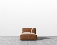 Arya Modular Sofa with Open End - Venice Vegan Suede - Cider