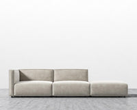 Arya Modular Sofa with Open End - Venice Vegan Suede - Latte