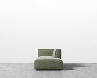 Arya Modular Sofa with Open End - Venice Vegan Suede - Sage