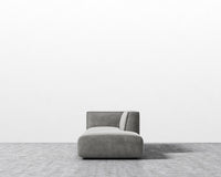 Arya Modular Sofa with Open End - Venice Vegan Suede - Strato