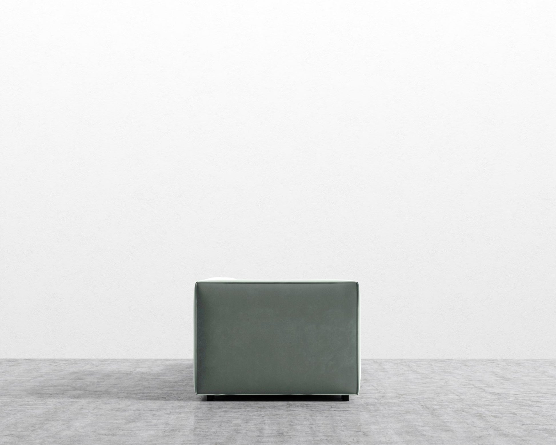 Arya Modular Sofa with Open End - Plush Velvet - Moonstone