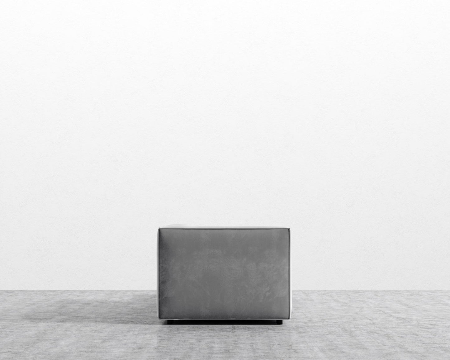 Arya Modular Sofa with Open End - Plush Velvet - Glacier Grey