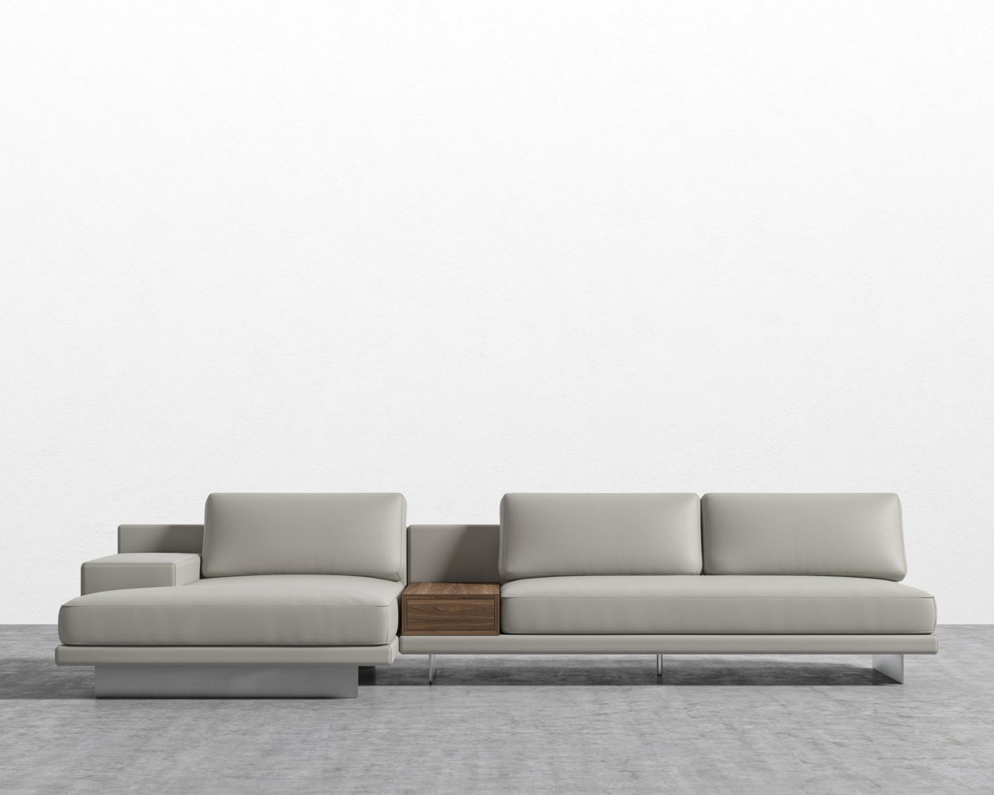 Dresden Sectional Sofa - Microfiber - Trento Taupe