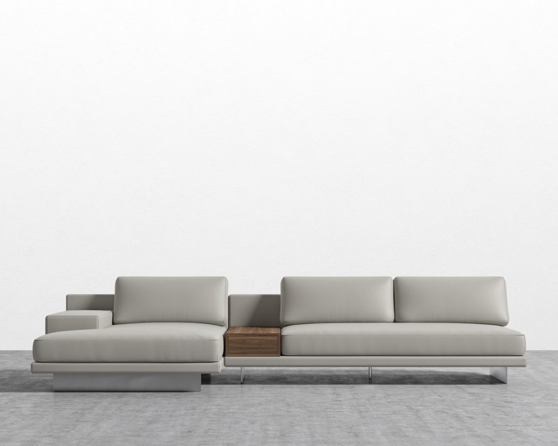 Dresden Sectional Sofa - Microfiber - Trento Taupe