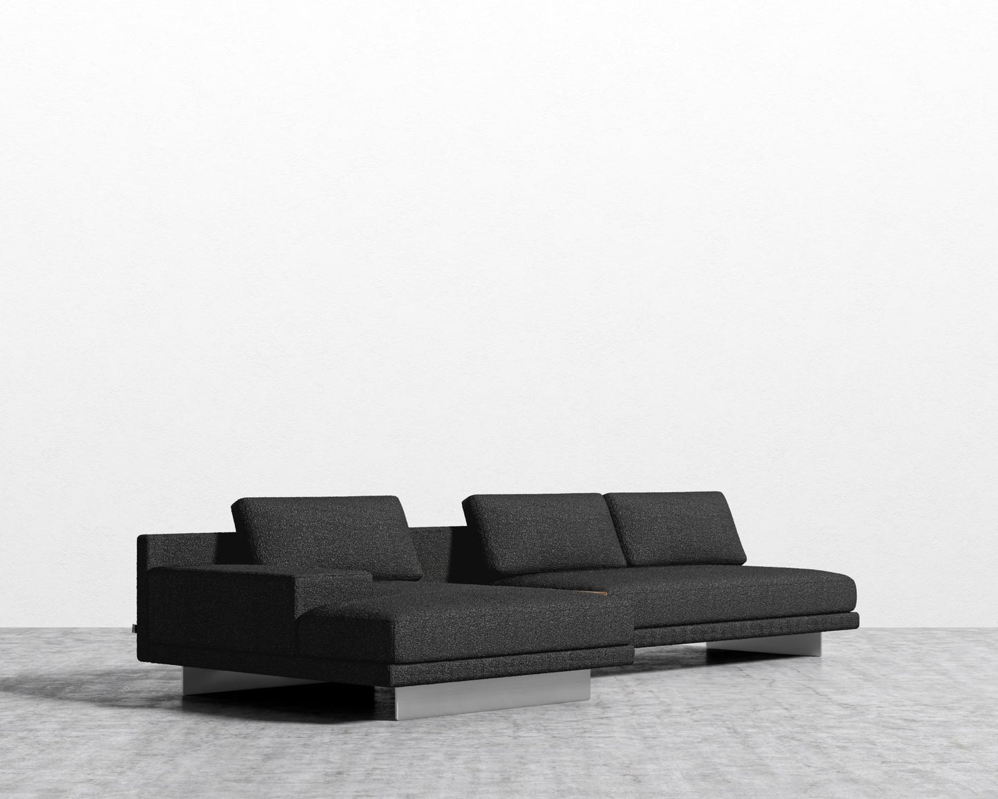 Dresden Sectional Sofa - Chatou Boucle - Caviar
