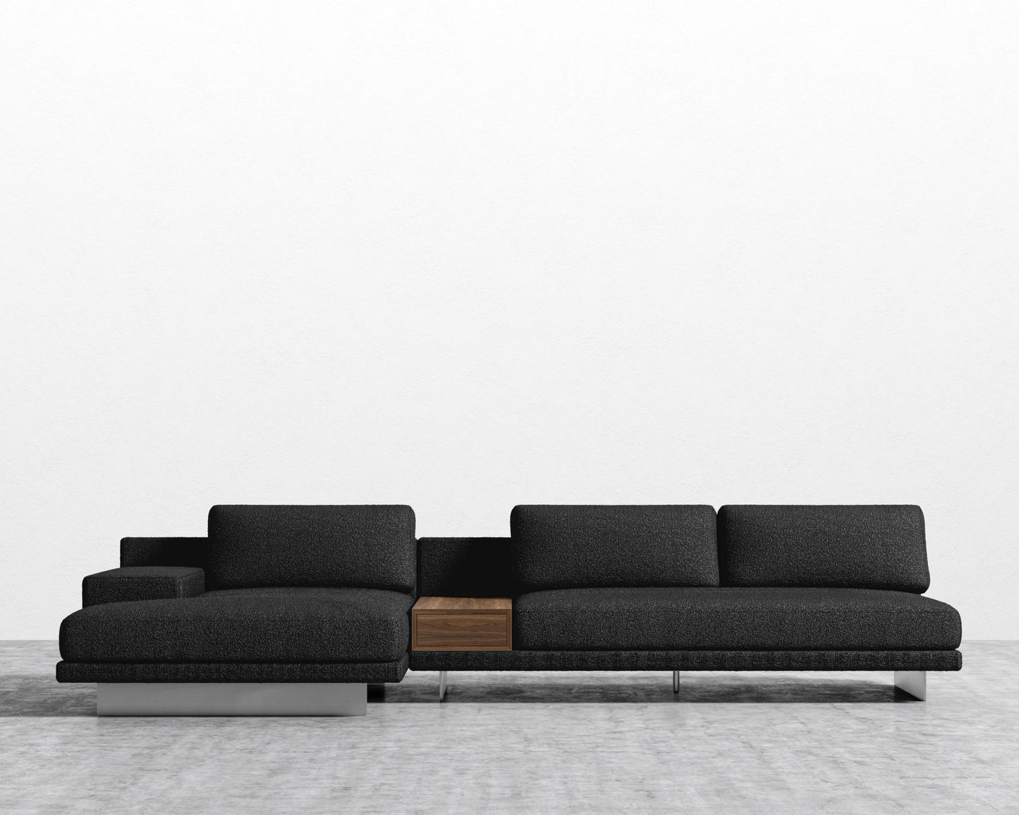 Dresden Sectional Sofa - Chatou Boucle - Caviar