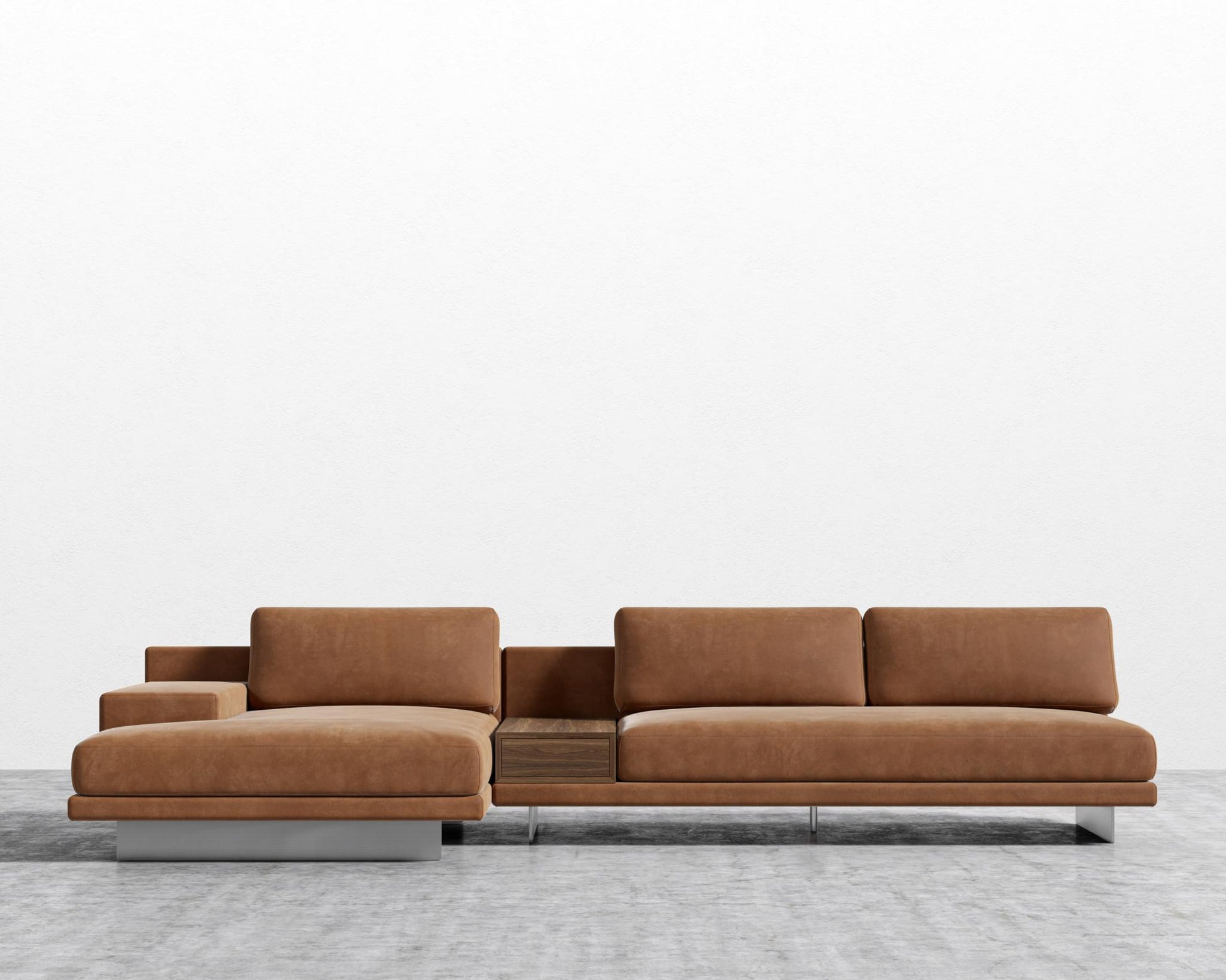 Dresden Sectional Sofa - Venice Vegan Suede - Cider