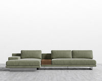 Dresden Sectional Sofa - Venice Vegan Suede - Sage