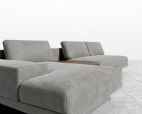 Dresden Sectional Sofa - Venice Vegan Suede - Strato
