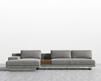 Dresden Sectional Sofa - Venice Vegan Suede - Strato