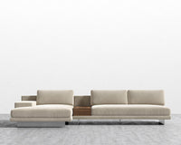 Dresden Sectional Sofa - Plush Velvet - Warm Taupe