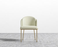 Angelo Chair - PU Leather Monaco Cream - Brass