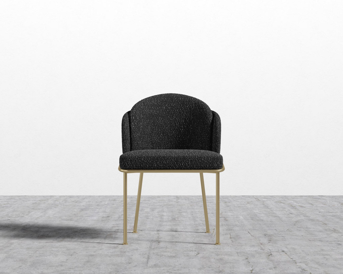 Angelo Dining Chair - Chatou Boucle - Caviar