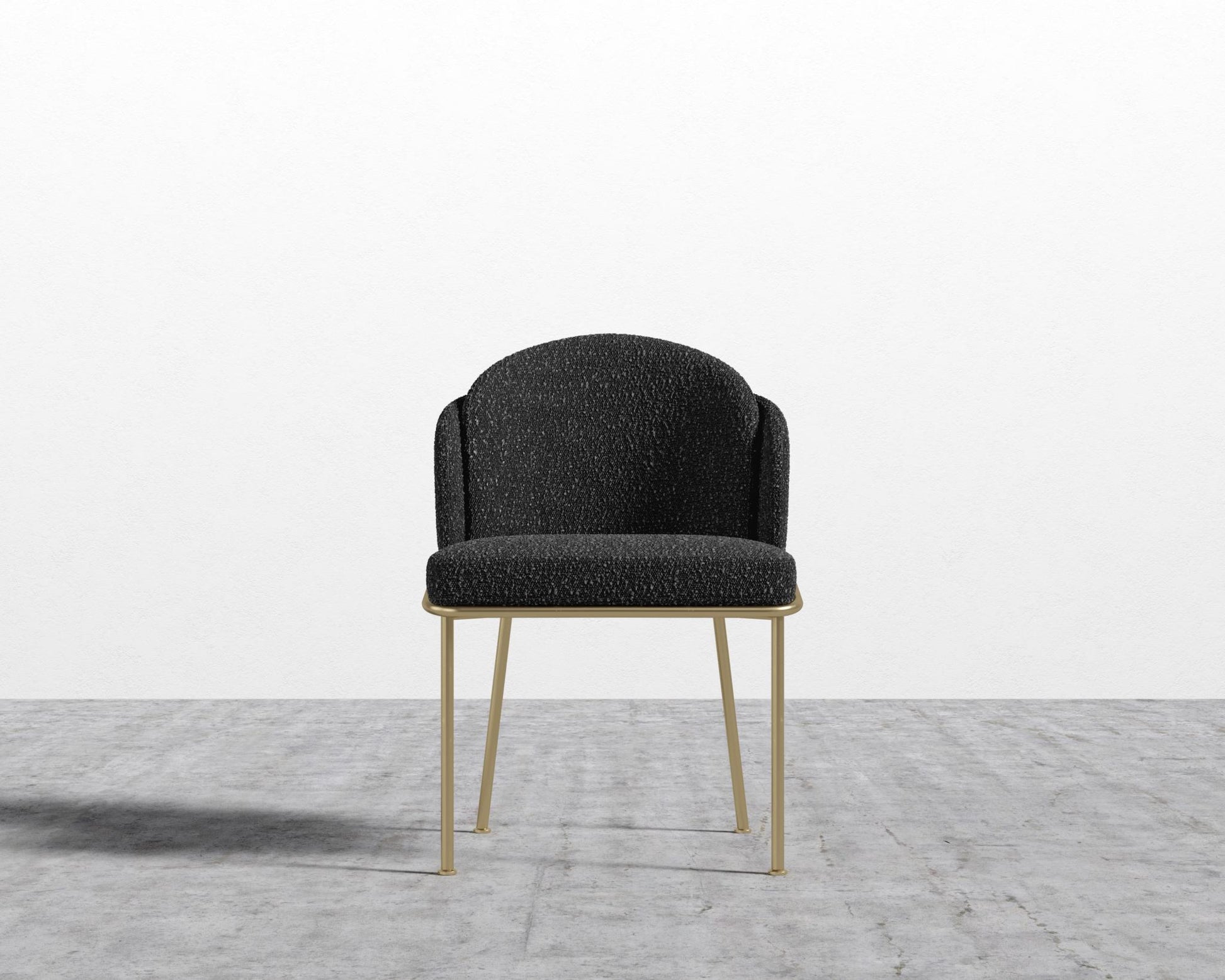 Angelo Dining Chair - Chatou Boucle - Caviar