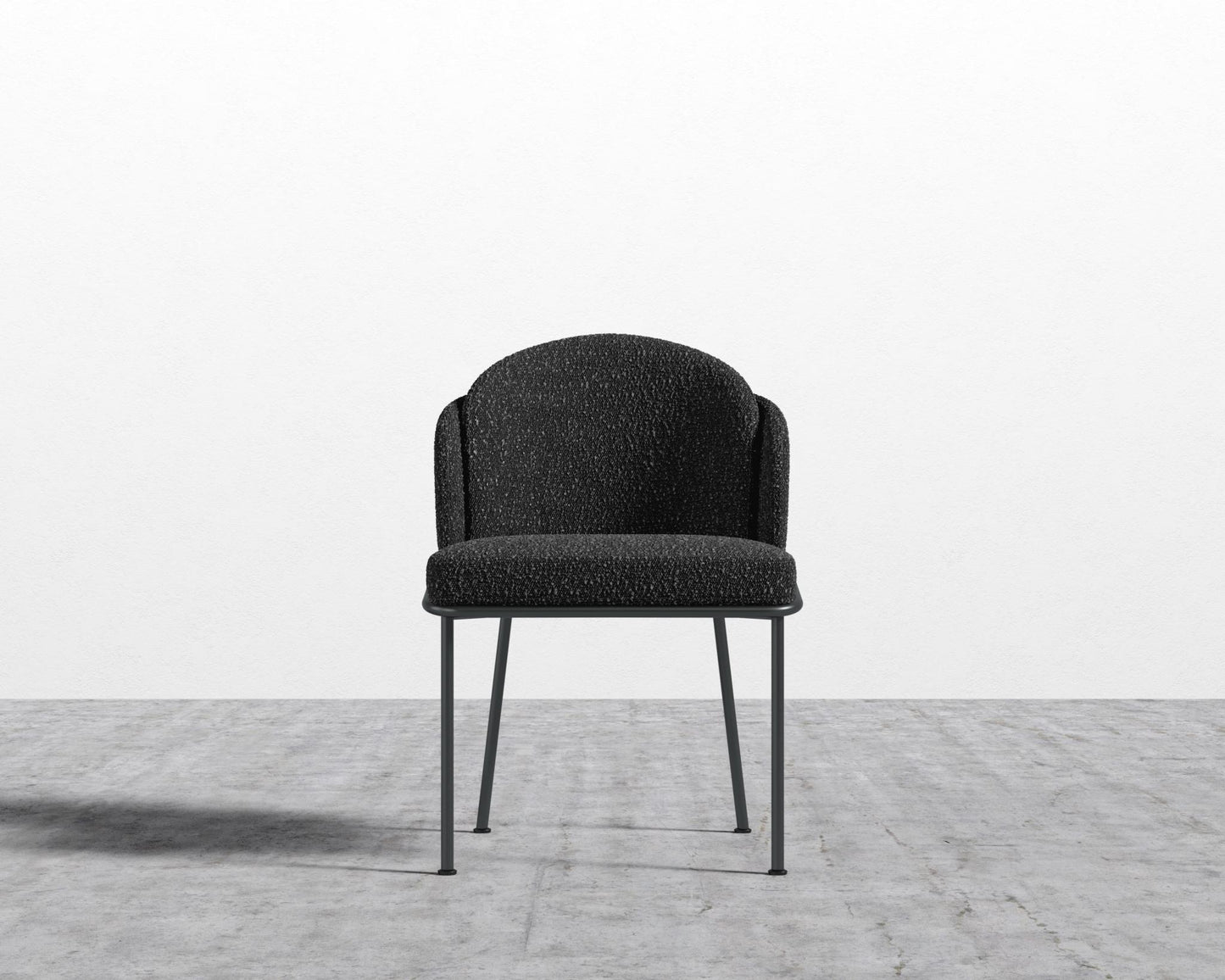 Angelo Dining Chair - Chatou Boucle - Caviar