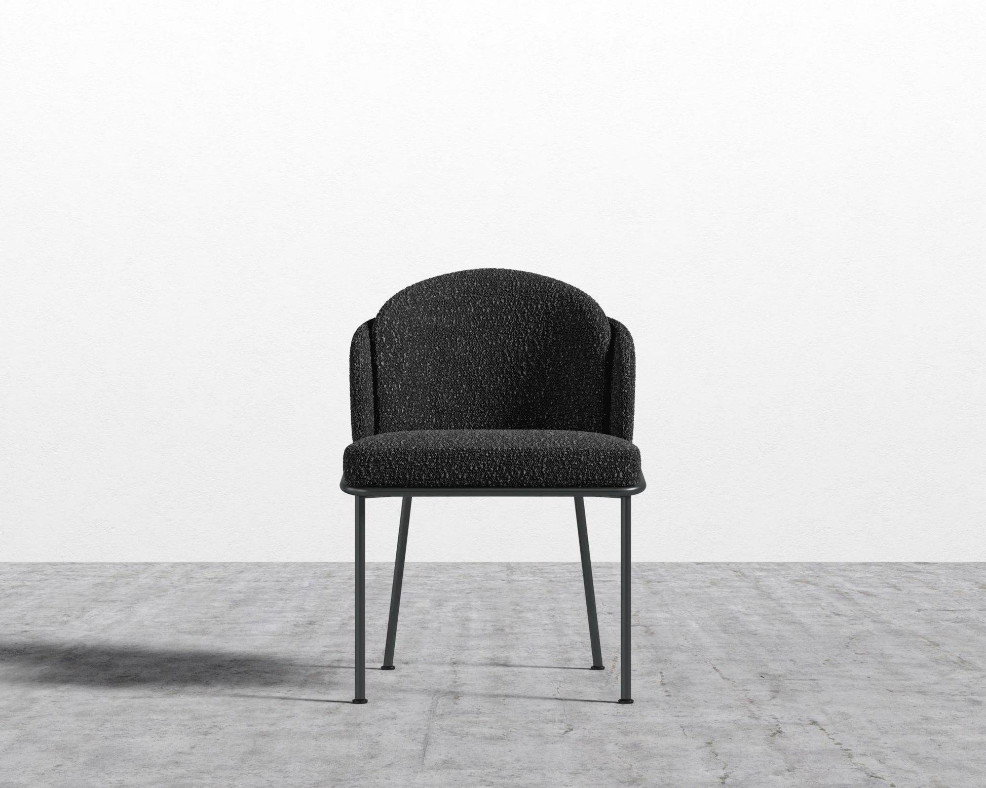 Angelo Dining Chair - Chatou Boucle - Caviar