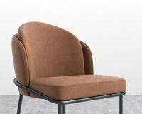 Angelo Dining Chair - Black - Venice Vegan Suede - Cider