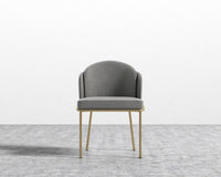 Angelo Dining Chair - Brass - Venice Vegan Suede - Strato