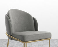 Angelo Dining Chair - Brass - Venice Vegan Suede - Strato