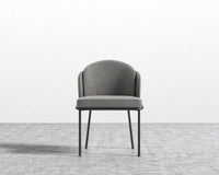 Angelo Dining Chair - Black - Venice Vegan Suede - Strato