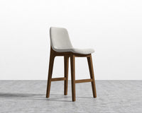 Aubrey Counter Stool - Chiffon -  Walnut Stain