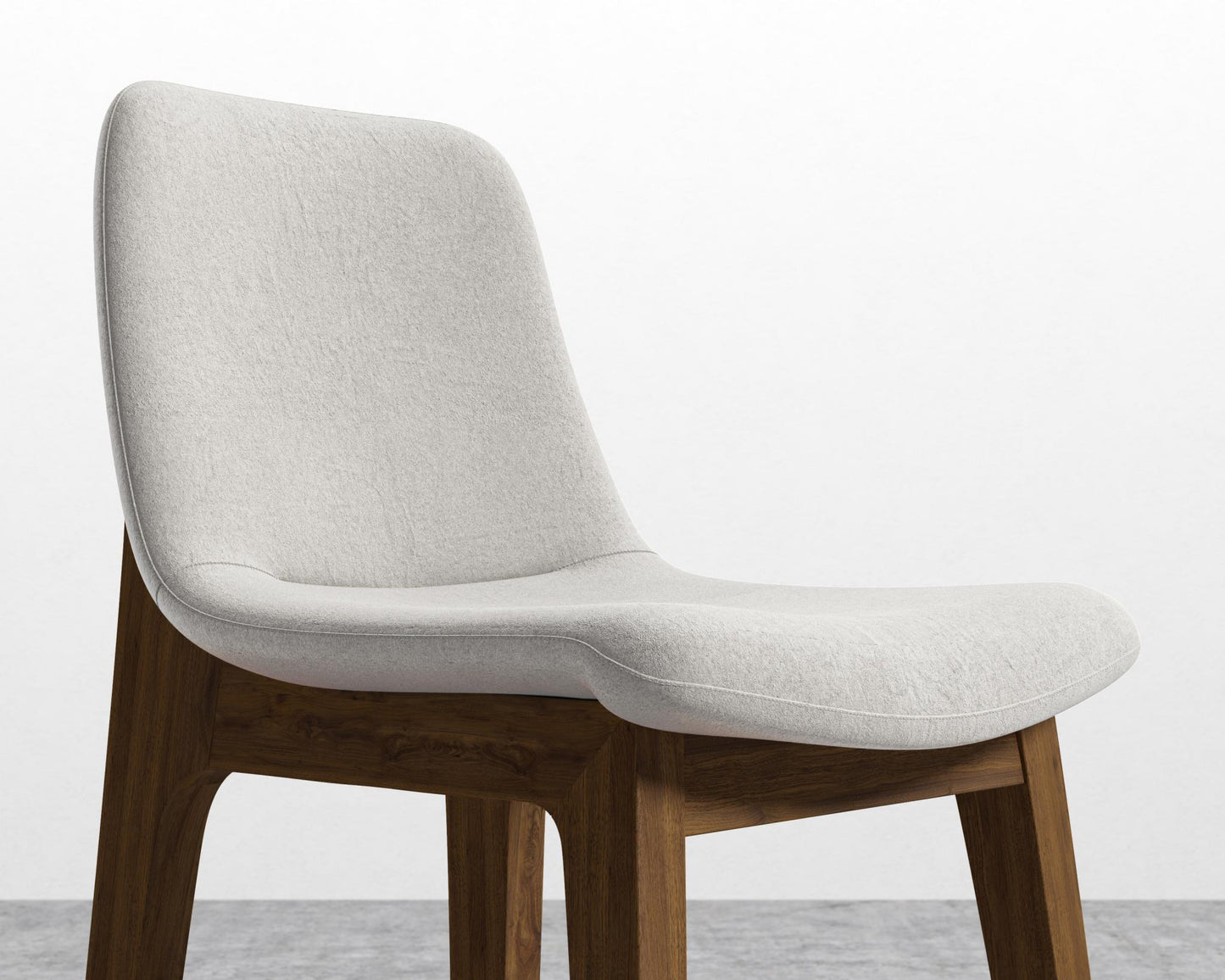 Aubrey Counter Stool - Chiffon -  Walnut Stain